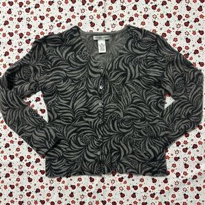 Jillian Jones Sweater Cardigan V-Neck Womens Petite M Vintage